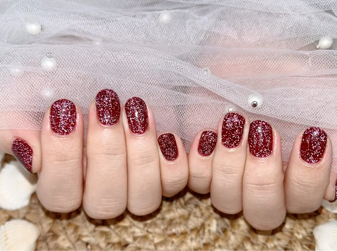 ネイル フラッシュネイル red veil ネイルのネイルデザイン