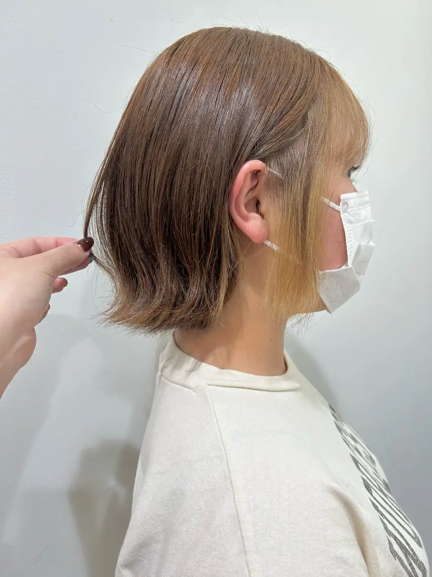 カラー ベージュカラー ミルクティーベージュ merc.🕊大西‎ 香瑚のヘアスタイル