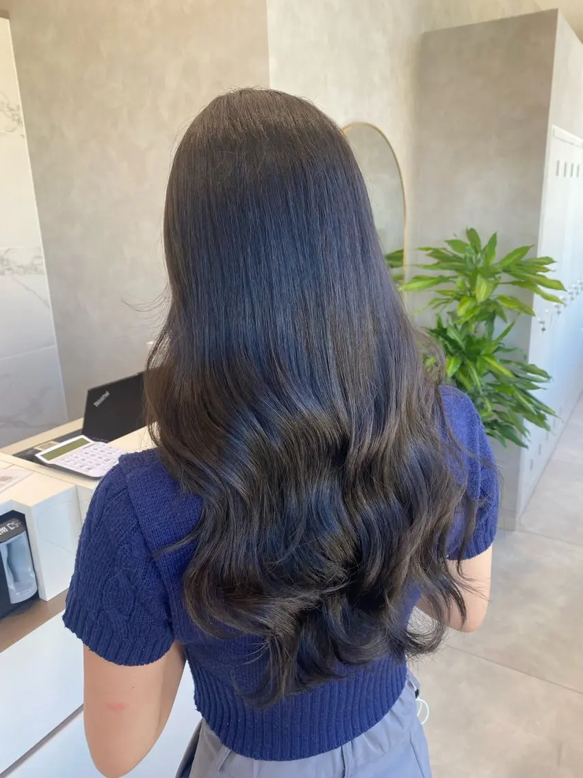 ロング カラー 透明感カラー 韓国風ヘア 韓国ヘア・カラー 🩵SHIZUKUのヘアスタイル