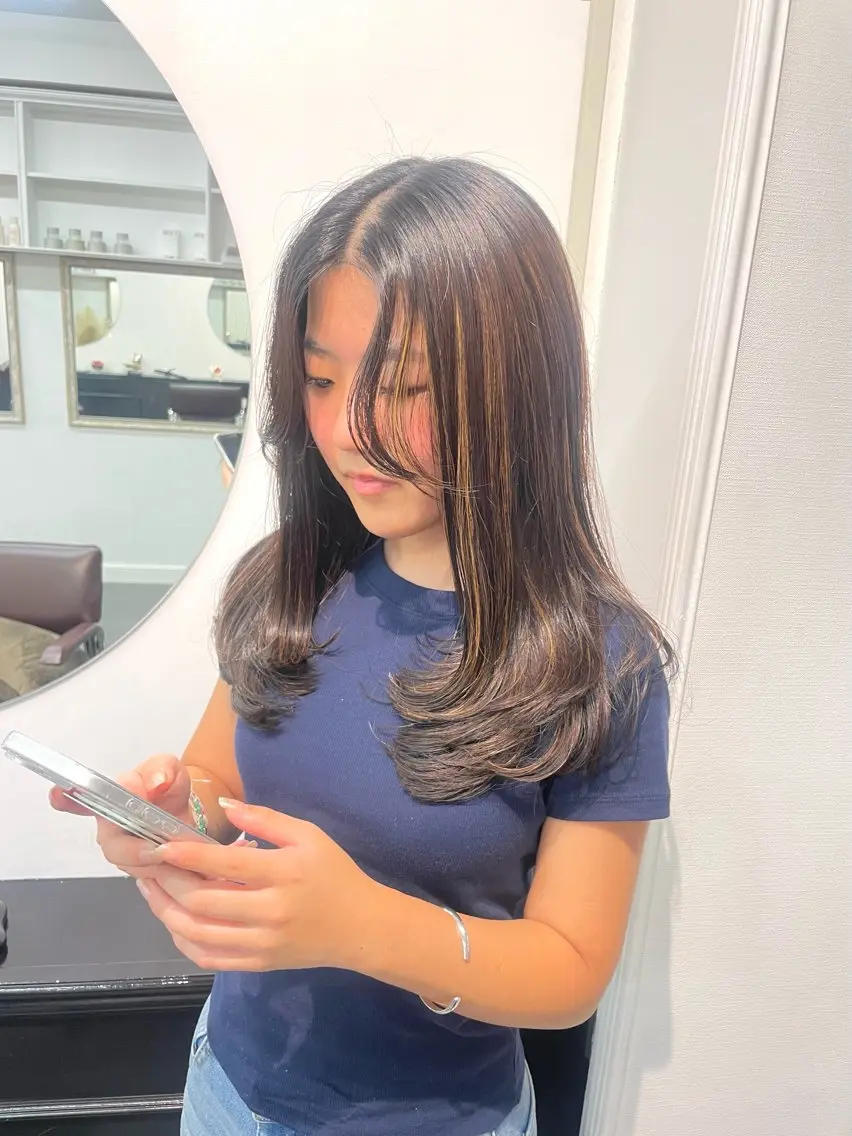 ロング カラー ヘアカラー 野町好花 レイヤー/髪質改善のヘアスタイル