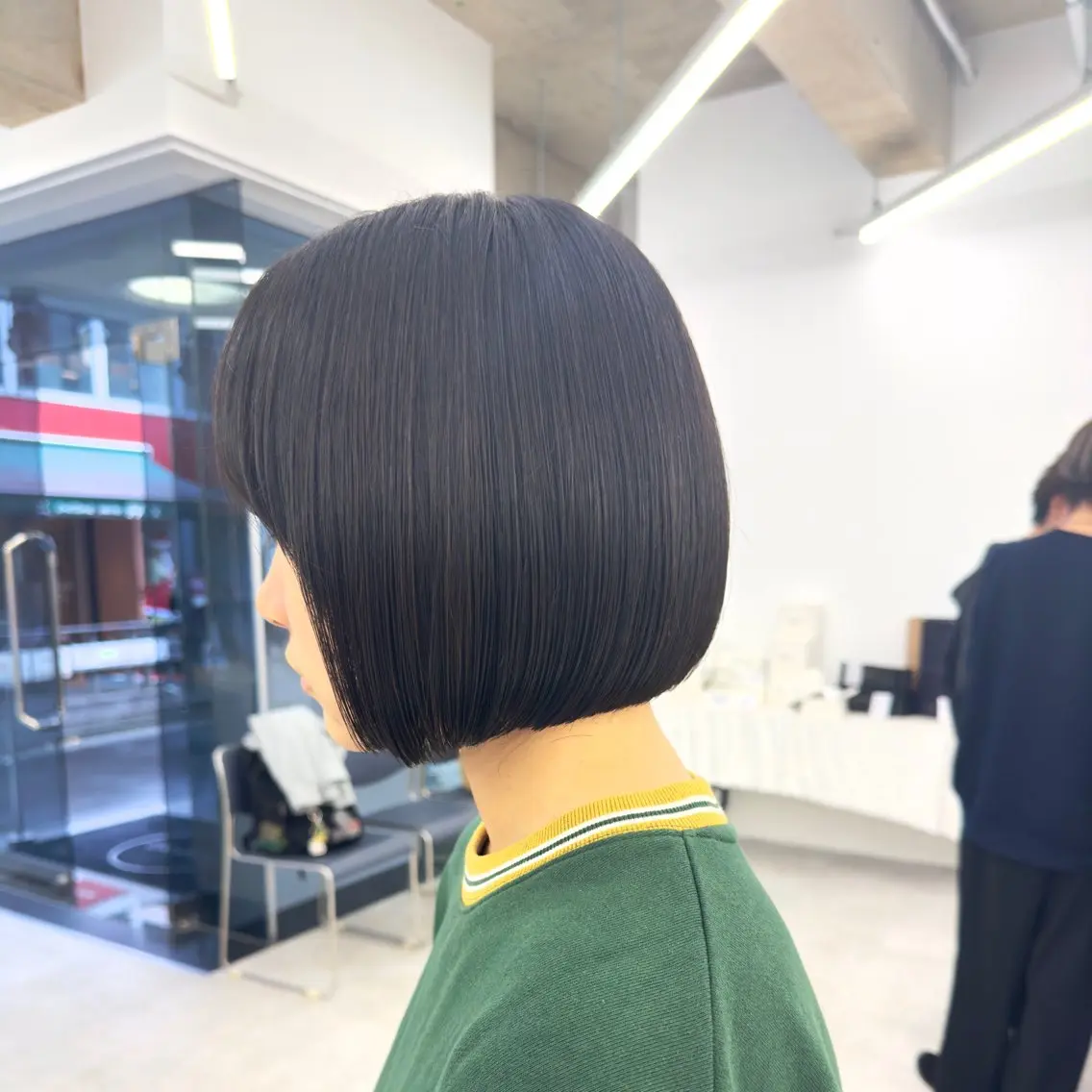 ミディアム カラー パーマ ヘアアレンジ メンズ キッズ ボブ×自然な縮毛矯正 RYOGAのヘアスタイル