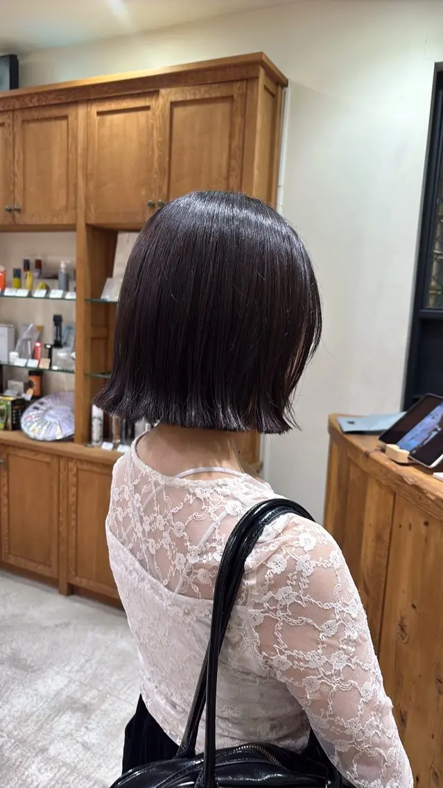 ショート ボブ カット 梅田美容室/カット /Maoのヘアスタイル