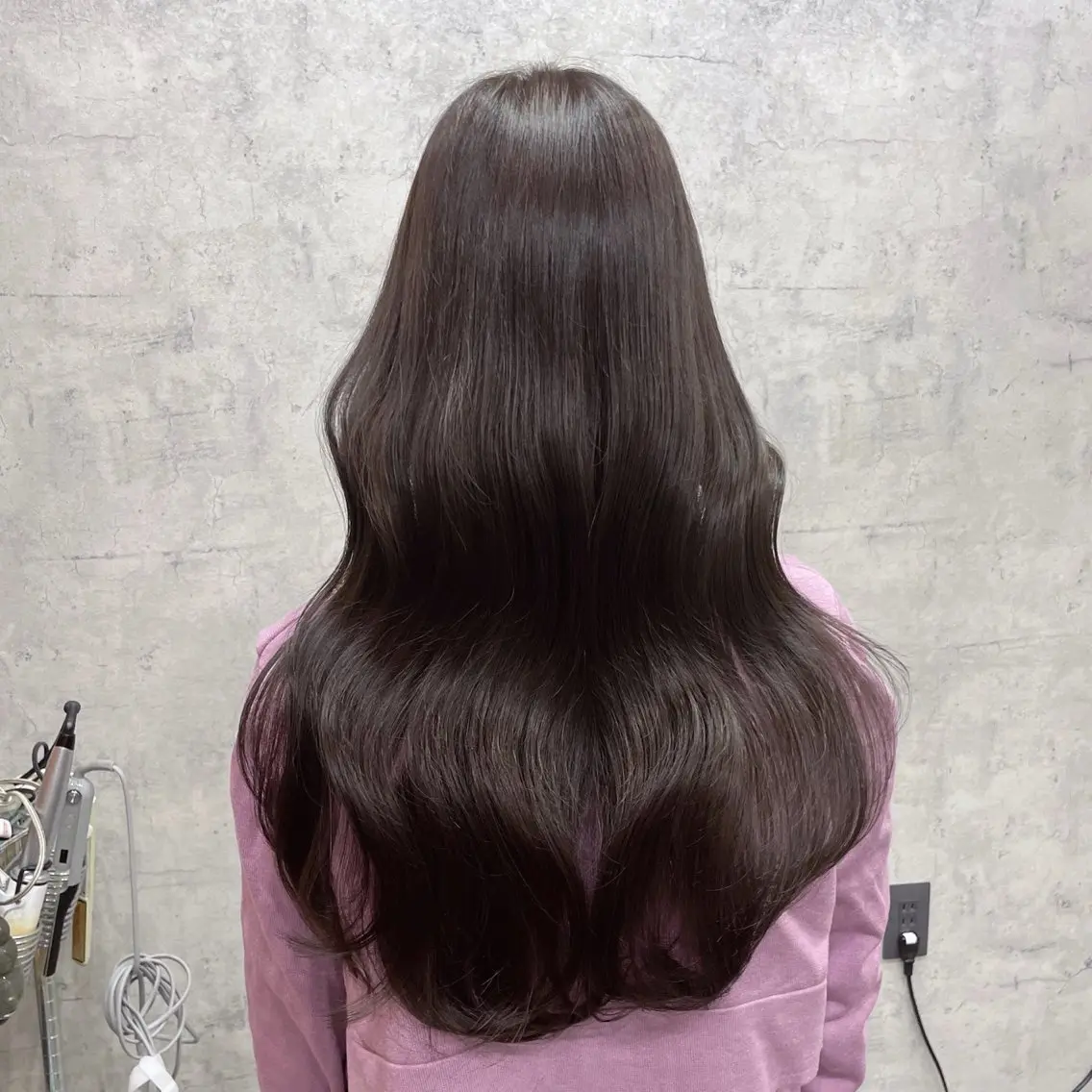 ロング カラー エクステ・レイヤ ーカット松下宗翔のヘアスタイル
