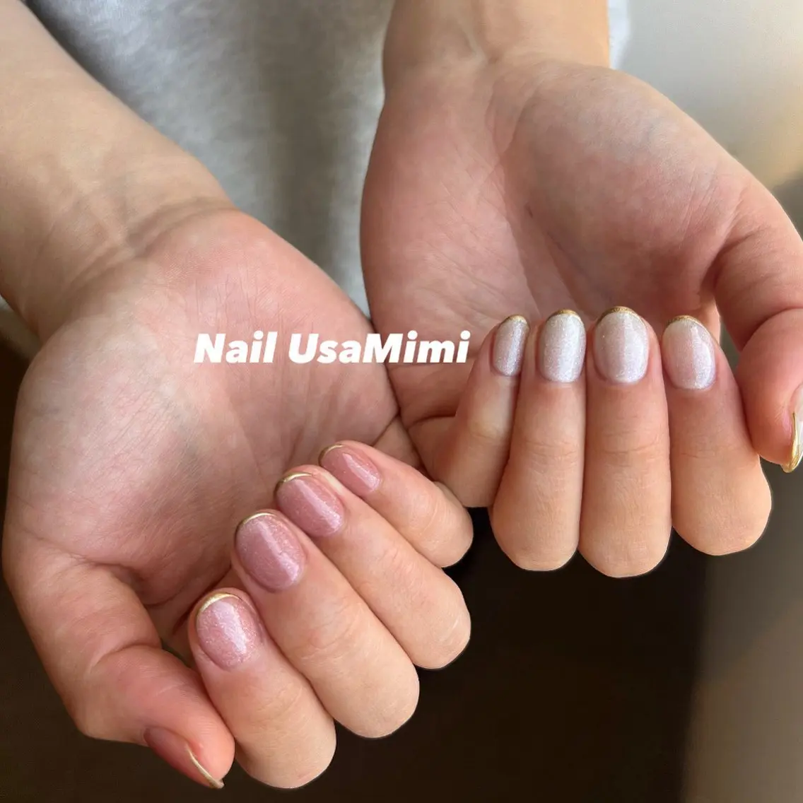 ネイル フレンチネイル ジェルネイル 韓国ネイル マグネットネイル 持ち込み 本町NailUsa Mimi RIKOのネイルデザイン