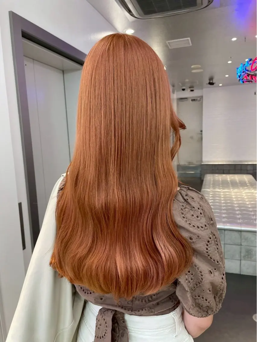 ロング 🇨🇳ハイトーン ワンホン🇰🇷ななのヘアスタイル