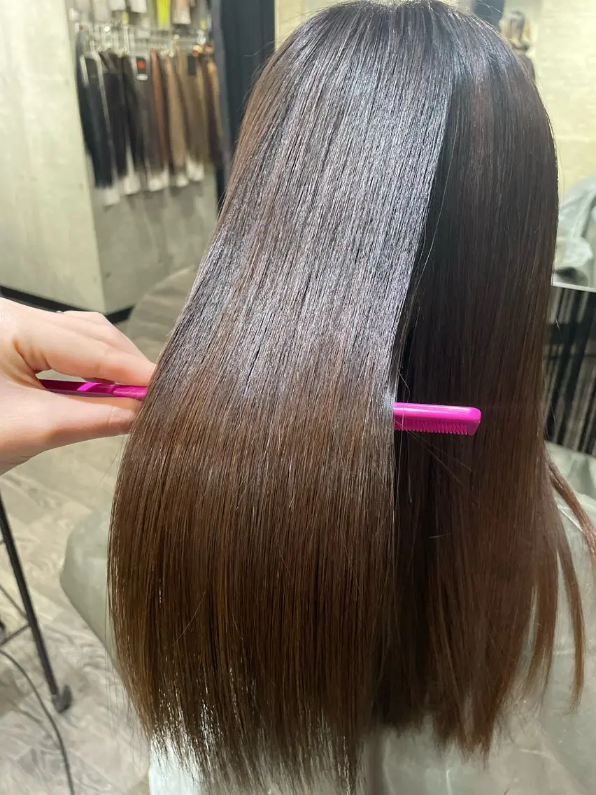セミロング 縮毛矯正 カット 縮毛矯正 【Lilly】成田 紗英のヘアスタイル