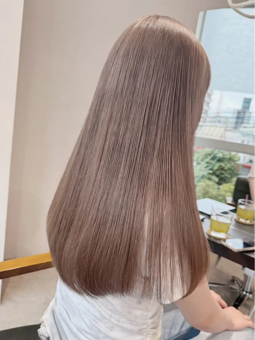 ロング カラー ヘアカラー トリートメント ダブルカラーが得意 髙木千惺/大須のヘアスタイル
