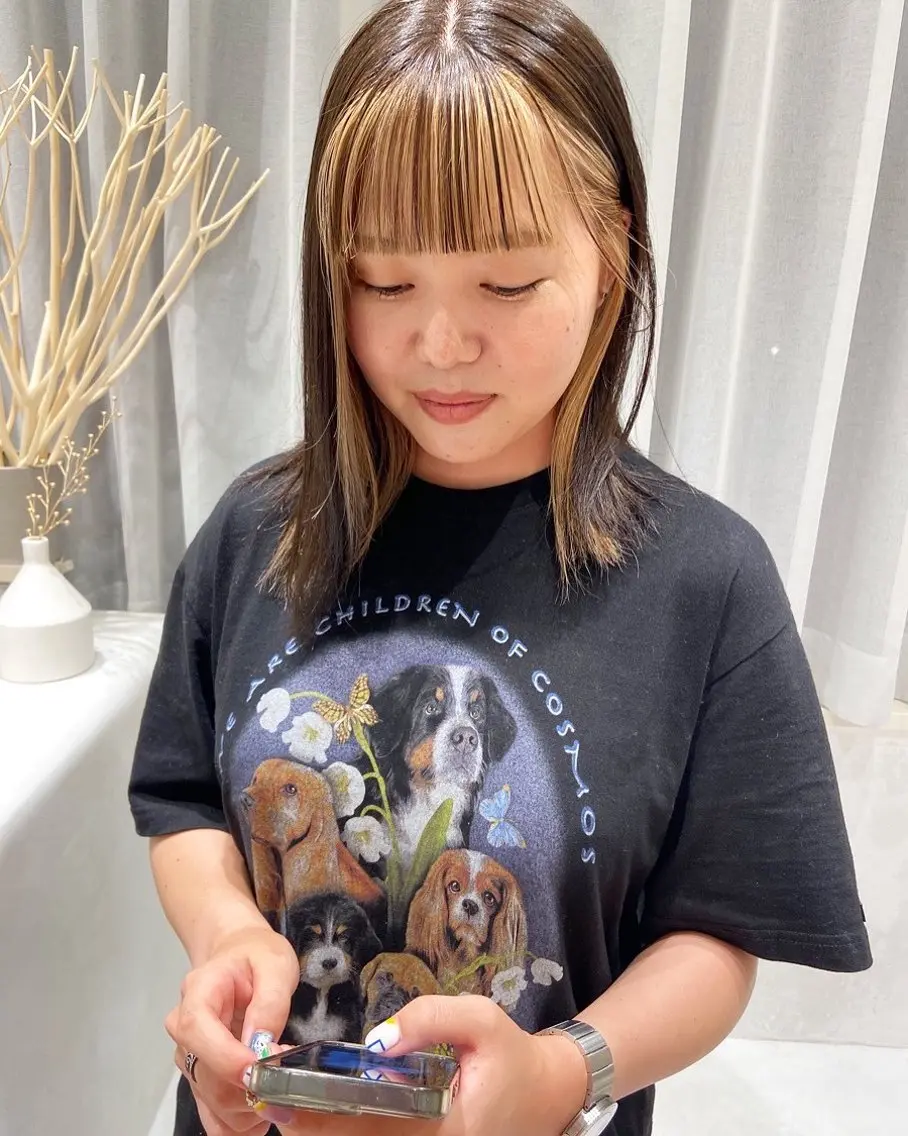 カラー 寺田 雅のヘアスタイル