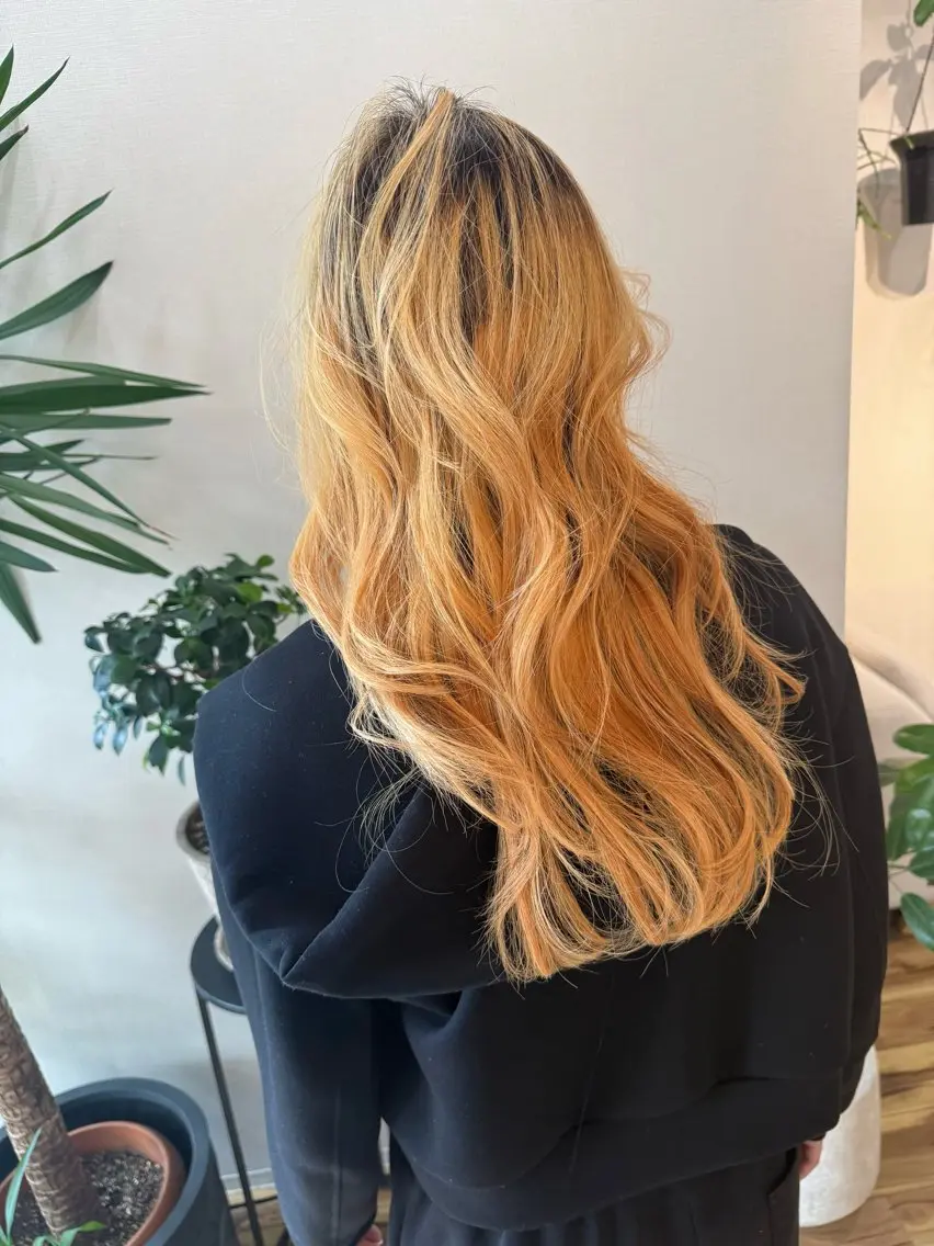 ロング カラー ヘアカラー トリートメント タム 河原町のヘアスタイル