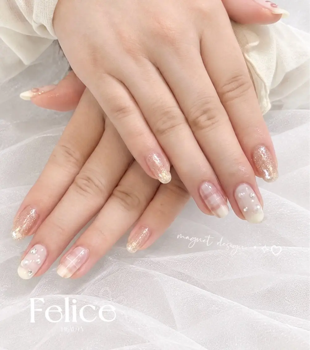 ネイル マグネットネイル ハンドネイル MIREI Felice大宮西口のネイルデザイン
