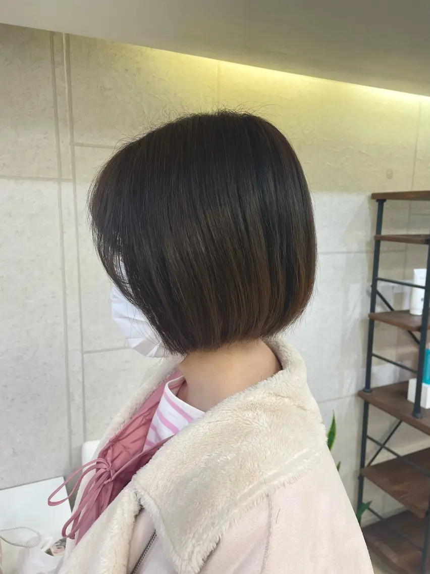 セミロング カラー ボブ くせ毛 XANADU上野店 🐼ﾖｺﾊｼのヘアスタイル