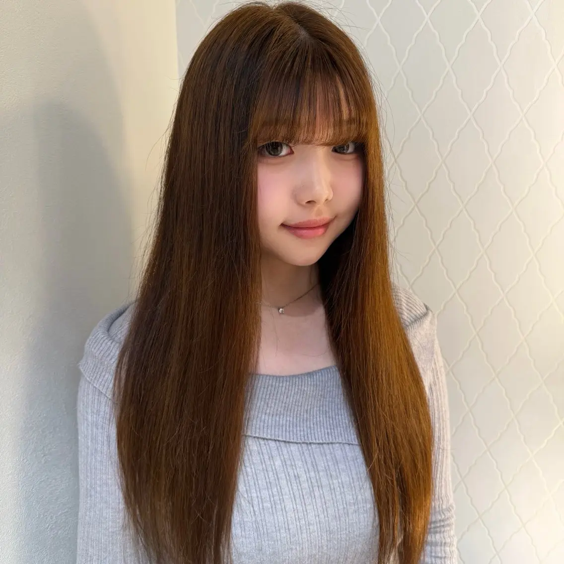 ロング カラー ブリーチ ブラウンカラー 透明感カラー マロンブラウン ナチュラルブラウン ヘアカラー 透明感カラー🎀/ Chinatsuのヘアスタイル