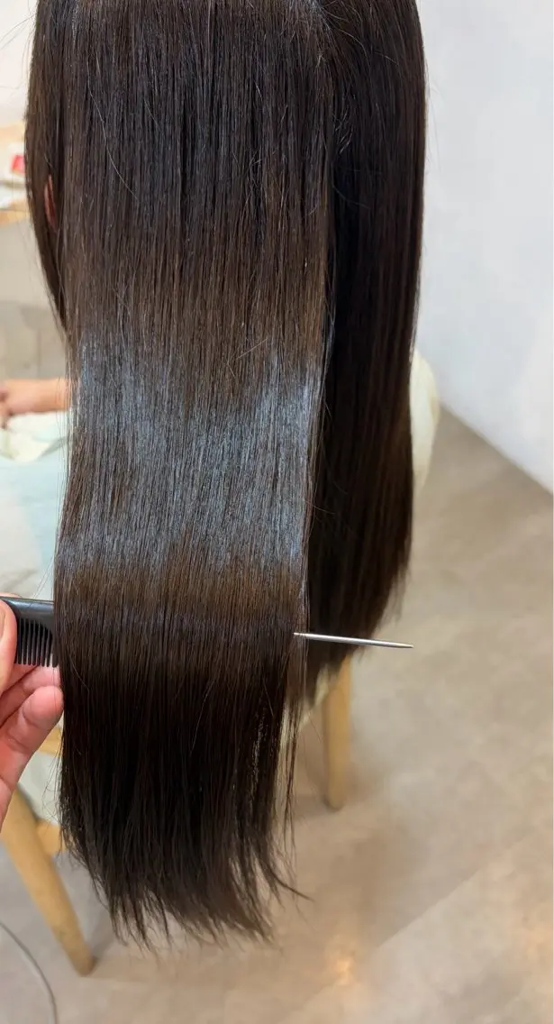 ロング ヘアカラー トリートメント 牧野 航大のヘアスタイル