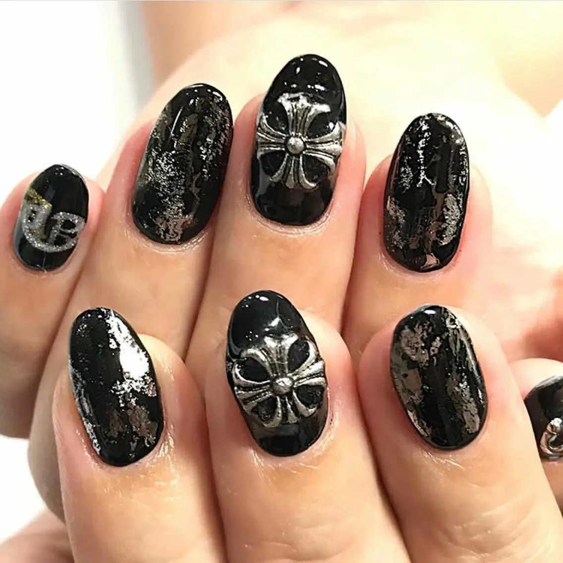 ネイル ジェルネイル 渋谷/チップ長さ出し 👑アプレgel-xのネイルデザイン
