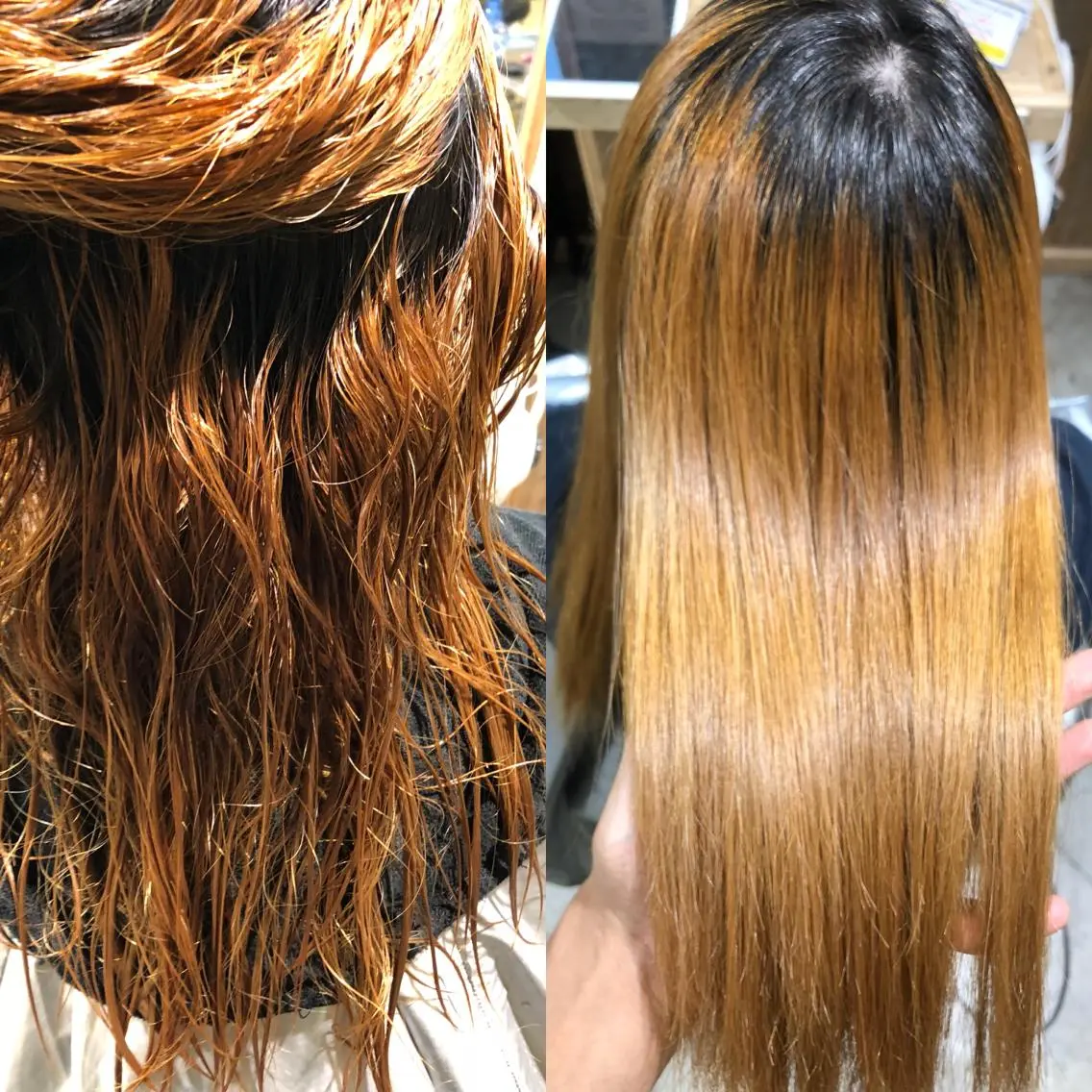 ロング パーマ 髪質改善 縮毛矯正 ヘアカラー 舘野 太嘉宏のヘアスタイル