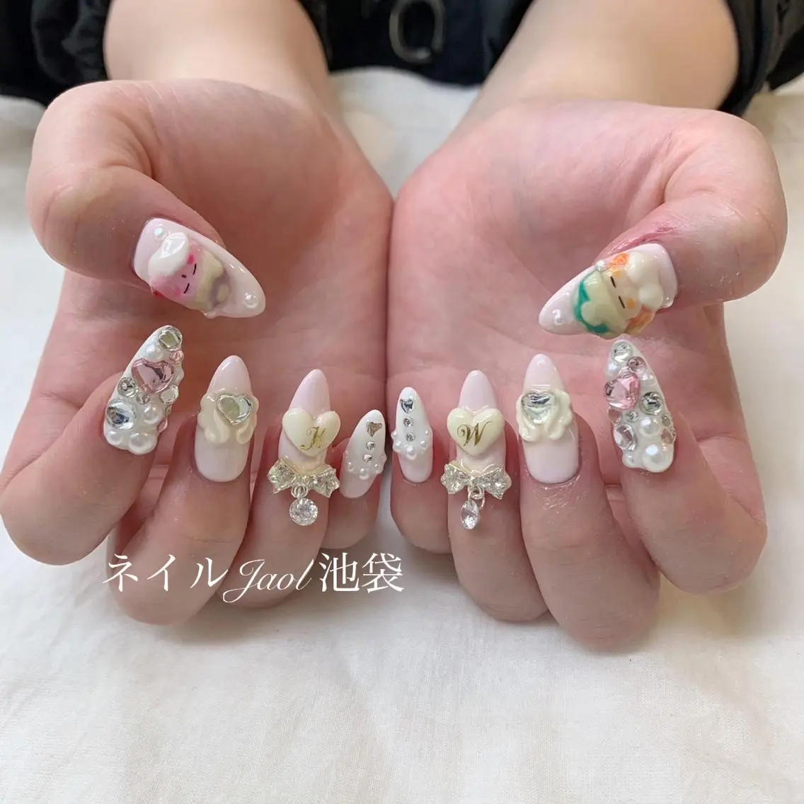 セミロング ネイルJaol 池袋のネイルデザイン