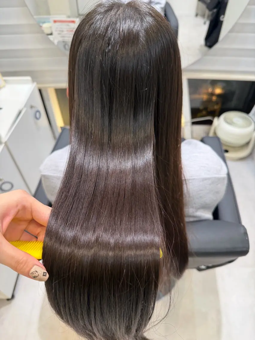 ロング カラー ヘアカラー トリートメント IENA髪質改善 honokaのヘアスタイル