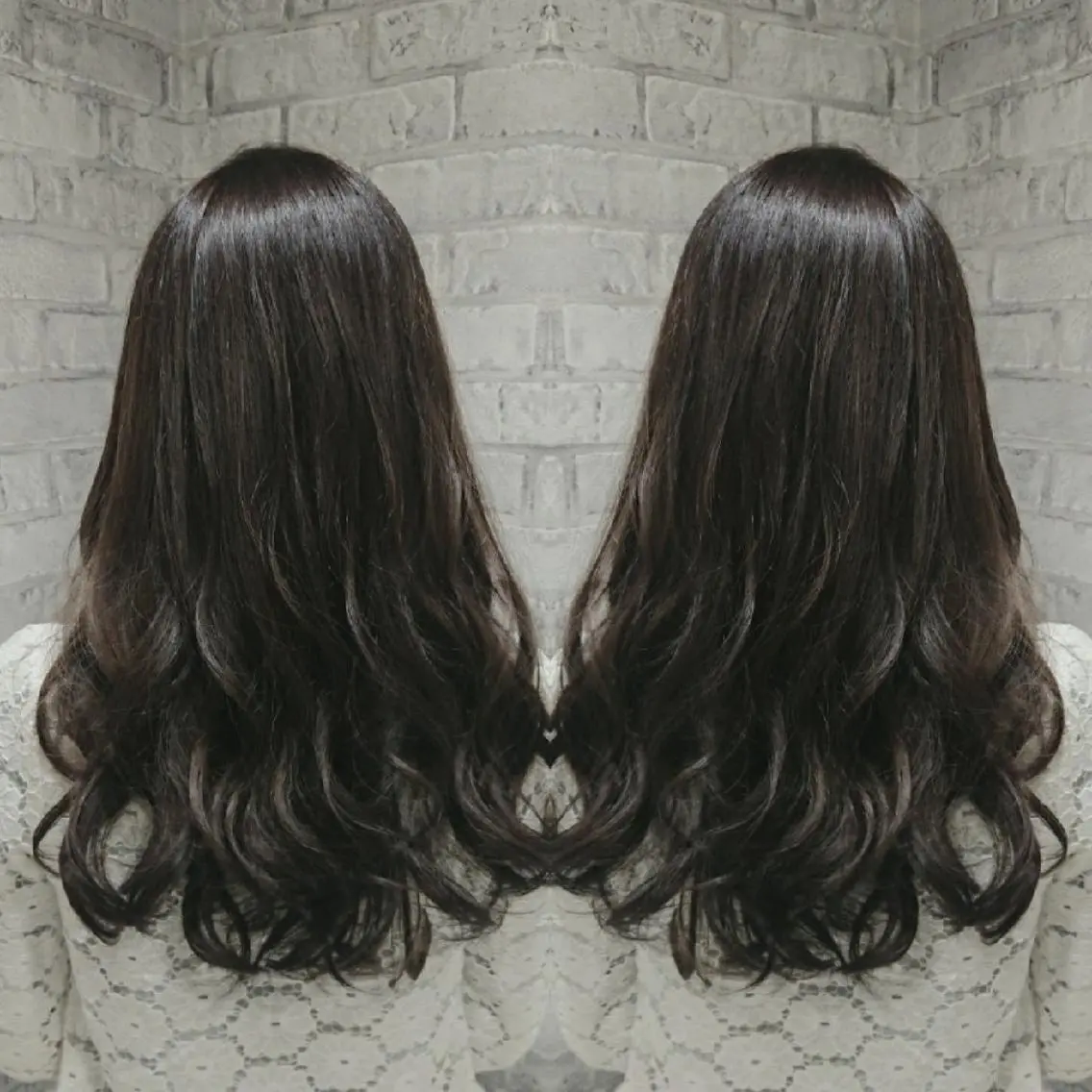 セミロング カラー ヘアアレンジ アッシュ アッシュグレー ハイライトカラー ハイライト カット ヘアカラー トリートメント 秋山 幸太のヘアスタイル