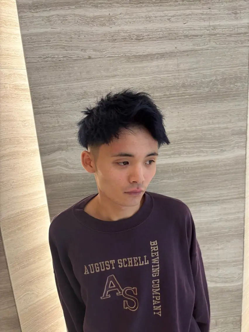 ショート カラー メンズ loe博多 五十嵐弘雄のヘアスタイル