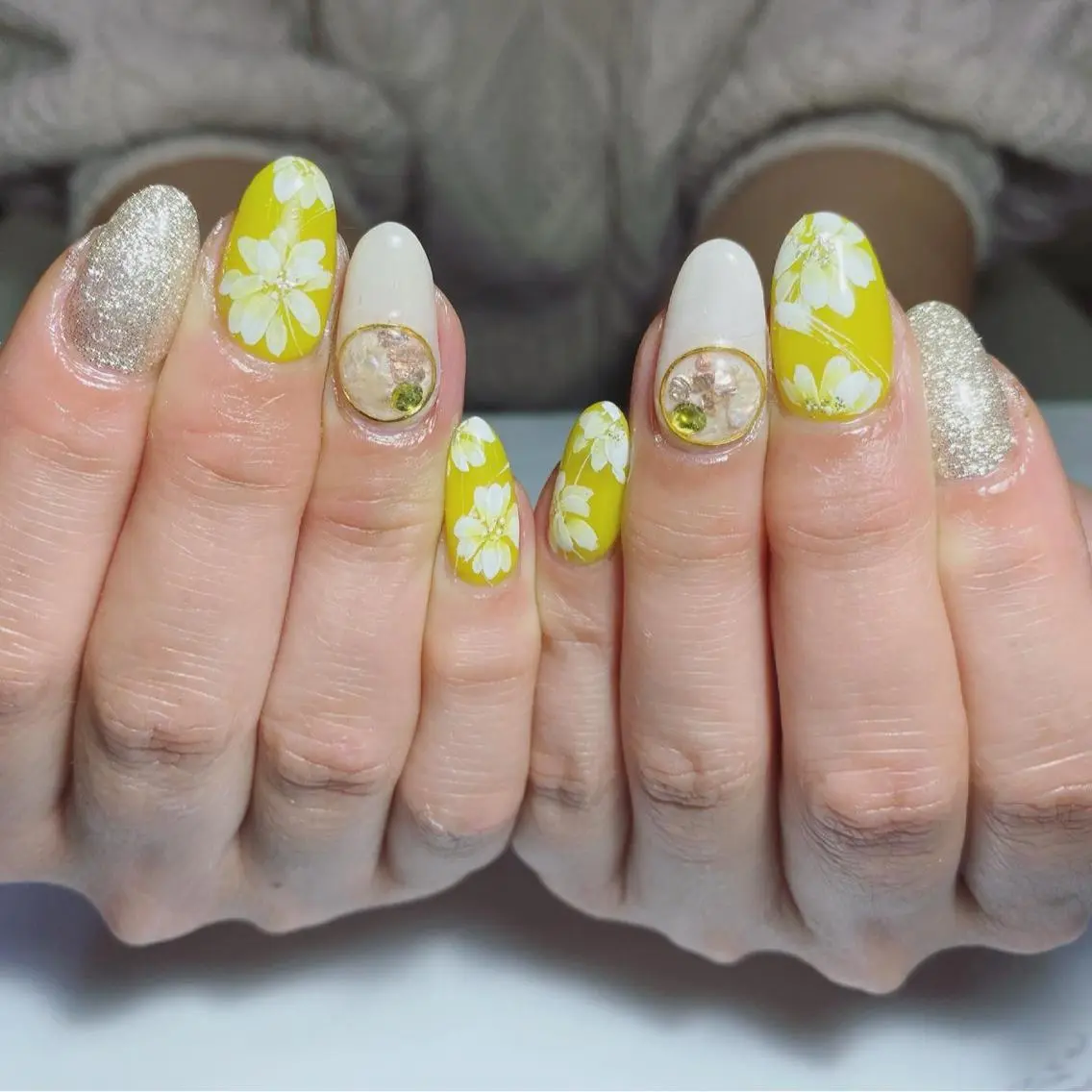 ネイル 黄色 Era nailのネイルデザイン