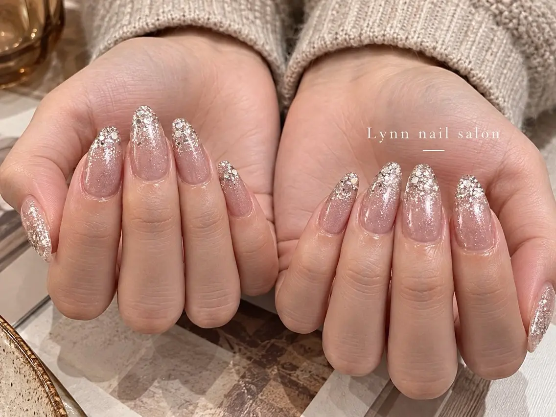 ネイル ボルドー ブラウン フットネイル フレンチネイル グラデーション ハンドネイル Lynn_ Nailのネイルデザイン