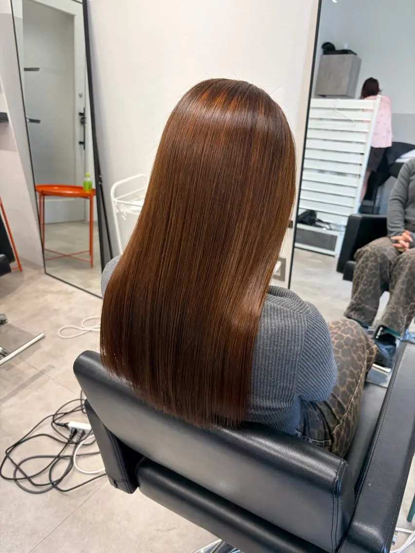 ロング パーマ 縮毛矯正 トリートメント 朝が楽になる縮毛矯正 RUNAのヘアスタイル
