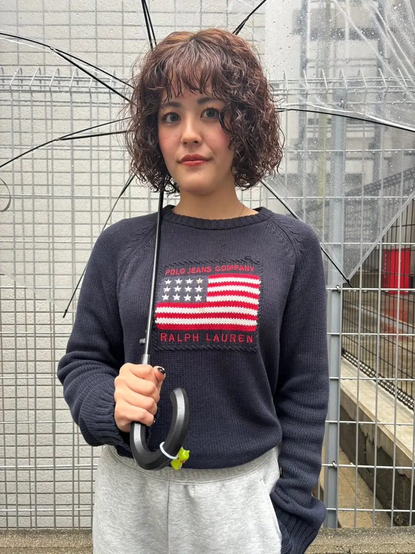 ミディアム カット パーマ 大西 柚羽のヘアスタイル