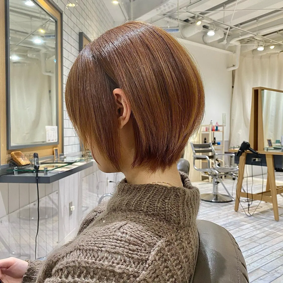 ショート ショートボブ ボブ ショートヘア カット 神奈川大学最寄り白楽 三本松巧のヘアスタイル
