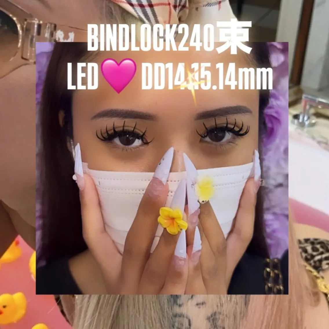 オフ、LED込み★バインドロックつけ放題★仕上げの束間コーティング付き💜の写真