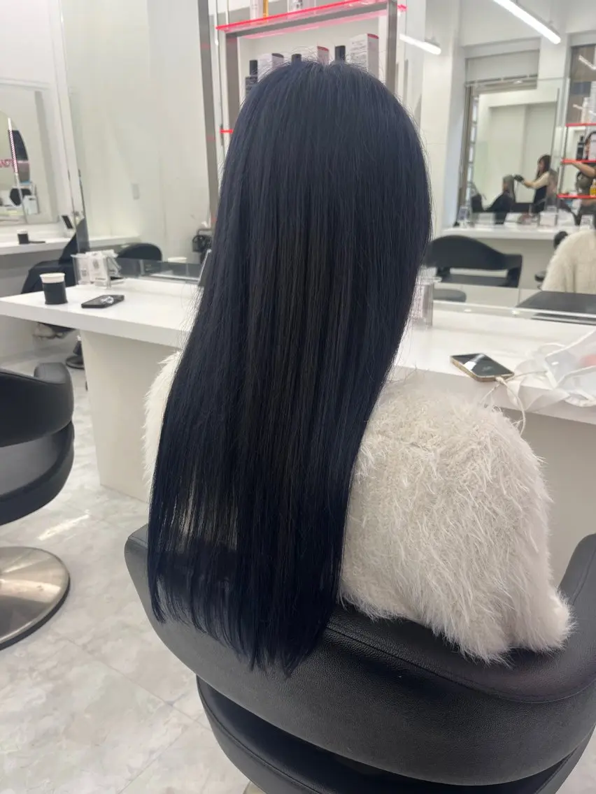 ロング カラー ブルーカラー ヘアカラー トリートメント 💖トレンド春夏 カラー💖FUTAのヘアスタイル
