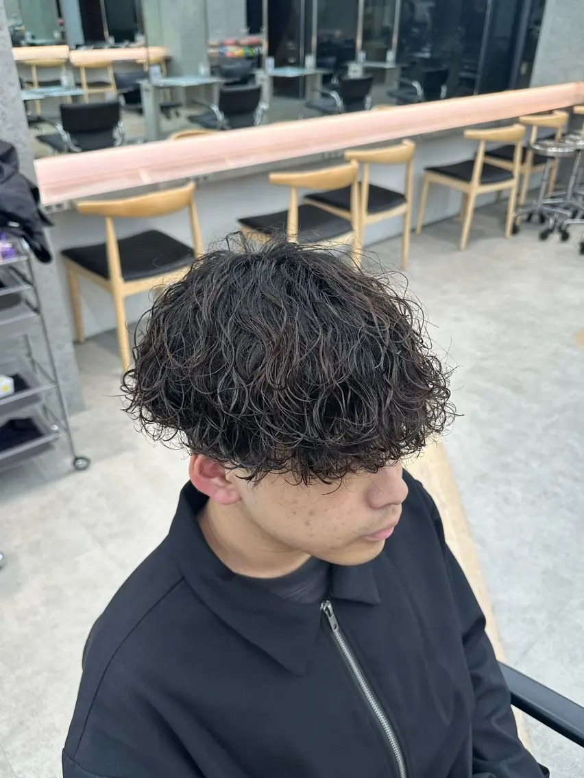 パーマ メンズ カット パーマ カット🔥パーマ特化 fifthりょう🔥のヘアスタイル