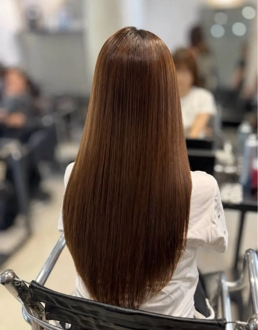 ロング カラー パーマ ヘアアレンジ カット ヘアカラー トリートメント 透明感カラー✂︎ /縮毛矯正/YUKAのヘアスタイル