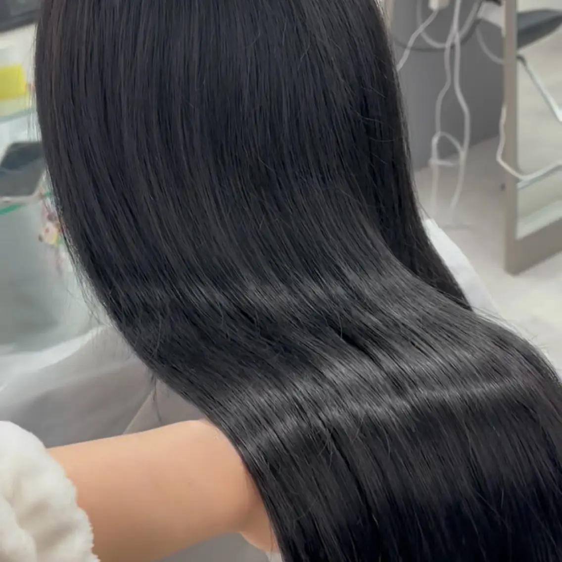 ロング カラー エクステ 韓国風ヘア ヘアカラー トリートメント エクステ ヘアセット 横浜シールエクステ 韓国エクステみさきのヘアスタイル