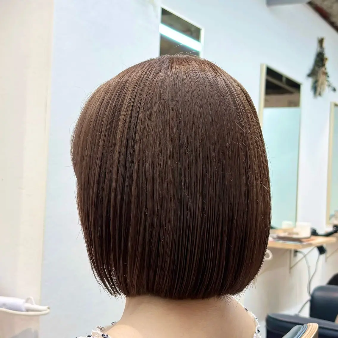 ショート カット ヘアカラー トリートメント ブリーチなしカラー/ レイヤー/うみのヘアスタイル