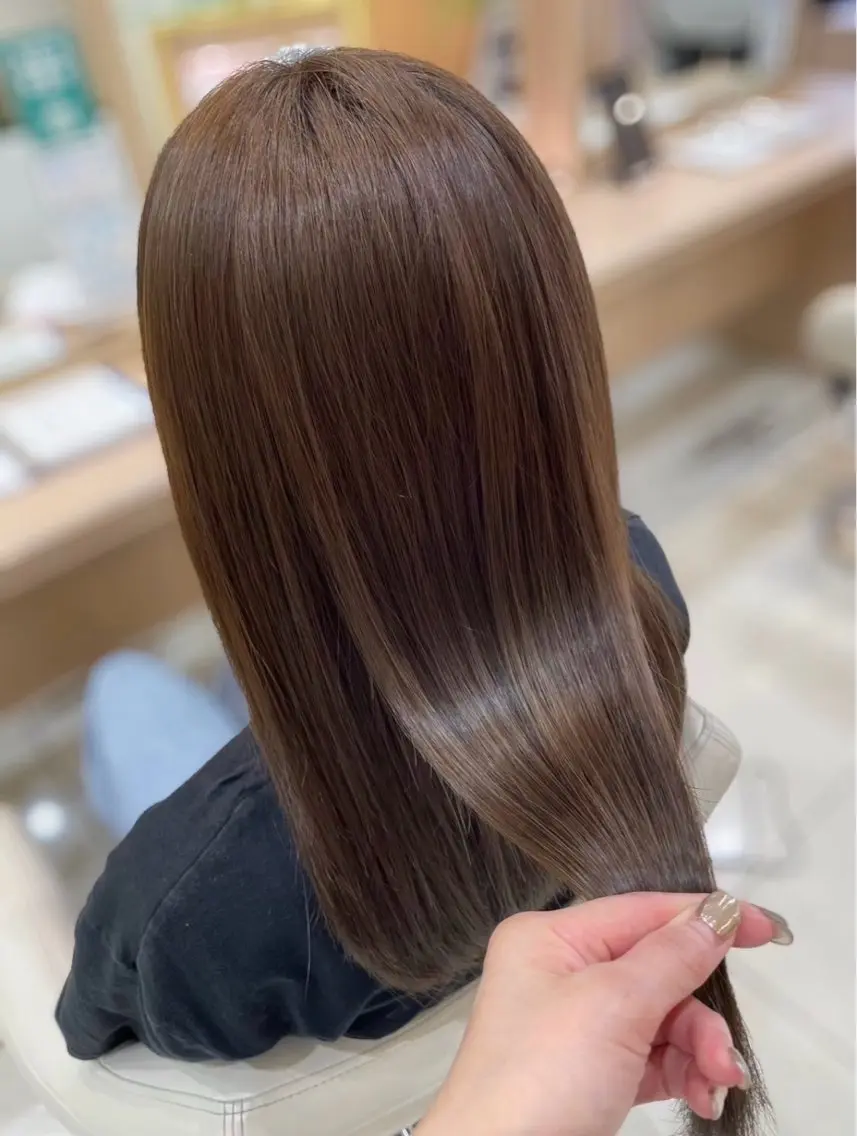ロング ヘアカラー トリートメント カラー/縮毛矯正🍪 モデル募集/YUNAのヘアスタイル