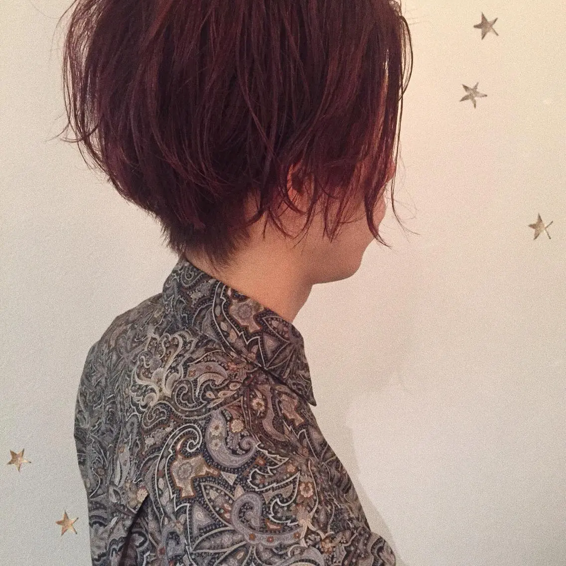 ショート カラー ダブルカラー 市川 千夏のヘアスタイル