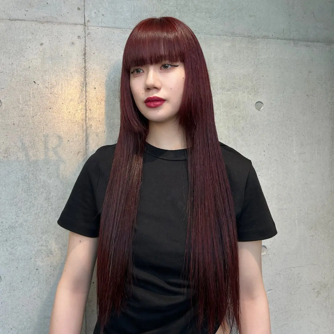 ロング カラー ヘアアレンジ ヘアカラー トリートメント ボブ艶モテカラー🫧 カリンのヘアスタイル