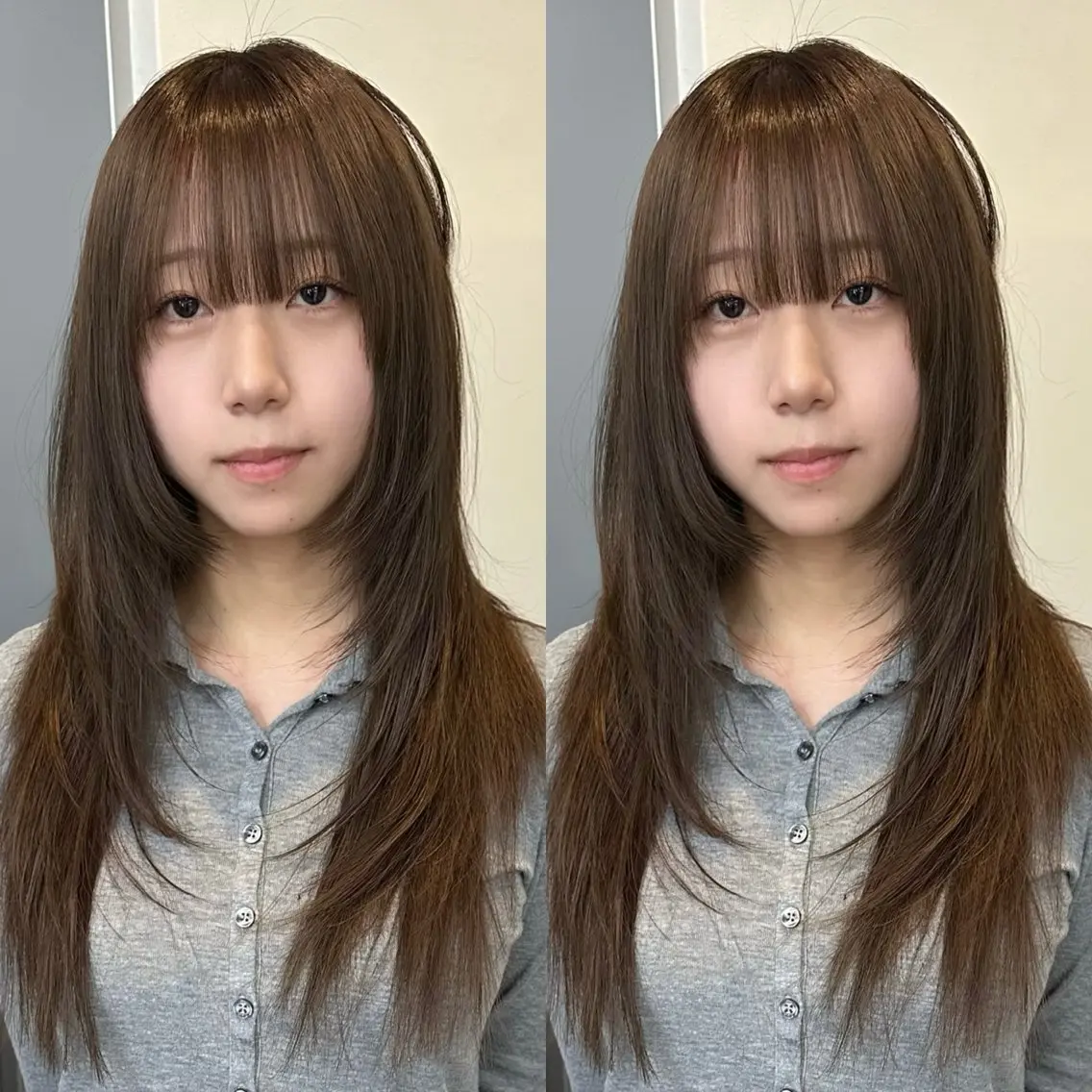 ロング カラー ブラウンカラー 透明感カラー ヘアカラー slit kokoroのヘアスタイル
