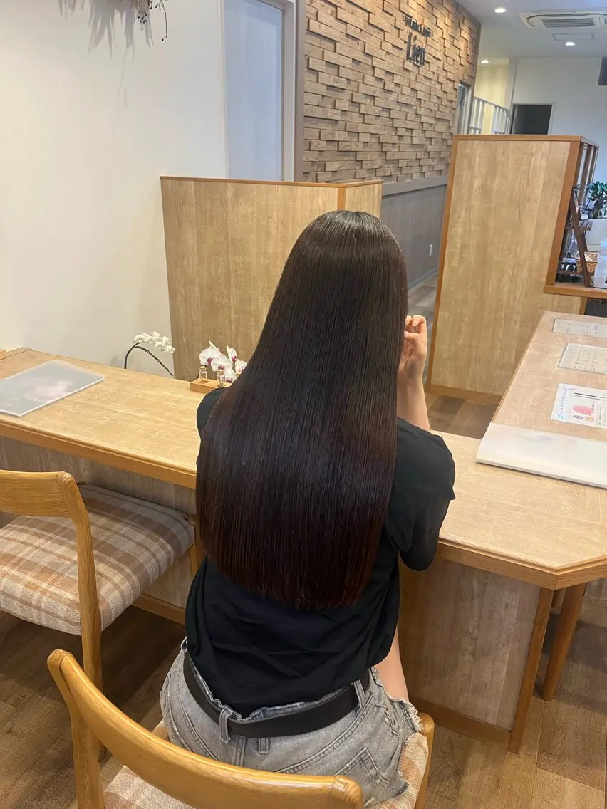 ロング 髪質改善 トリートメント 宮本 楓のヘアスタイル
