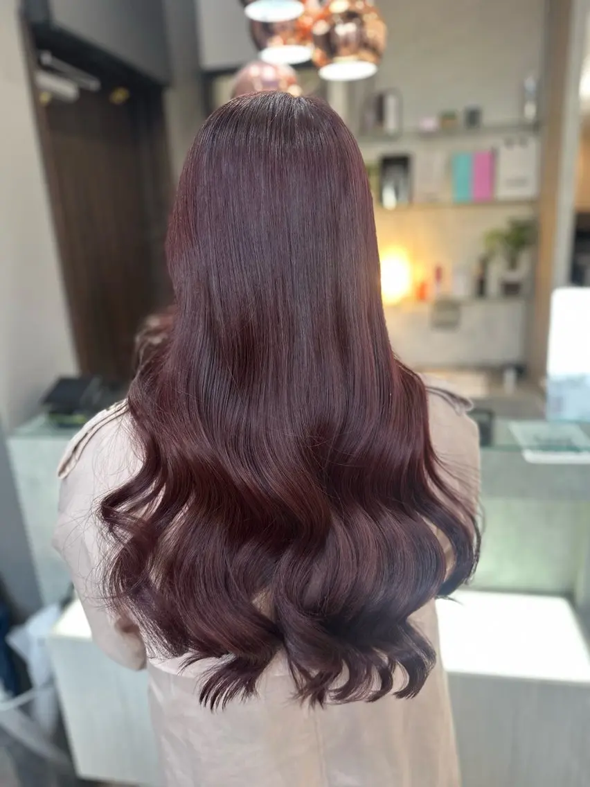 ロング カラー ベージュカラー ブリーチ ブラウンカラー 透明感カラー ピンクカラー ヘアカラー AYAKASA 暖色カラー/レイヤーのヘアスタイル