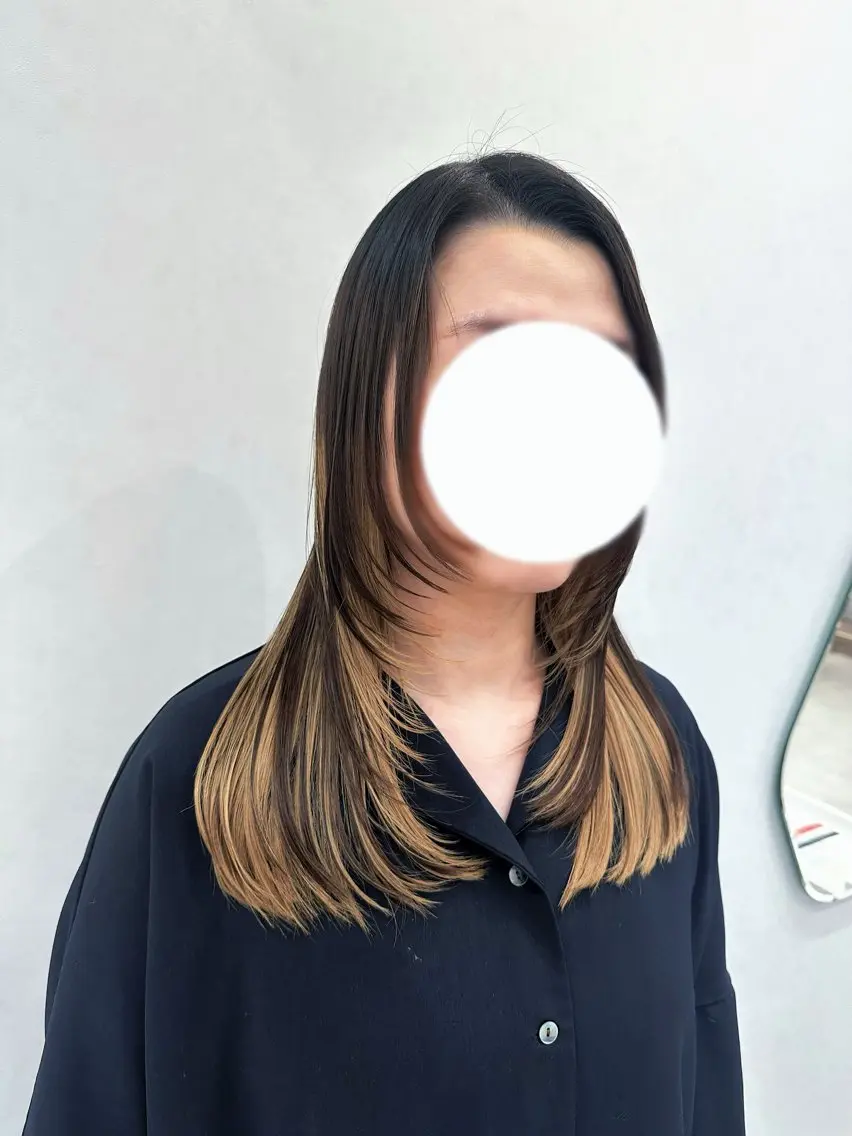 ミディアム Emuest心斎橋 SAKIのヘアスタイル
