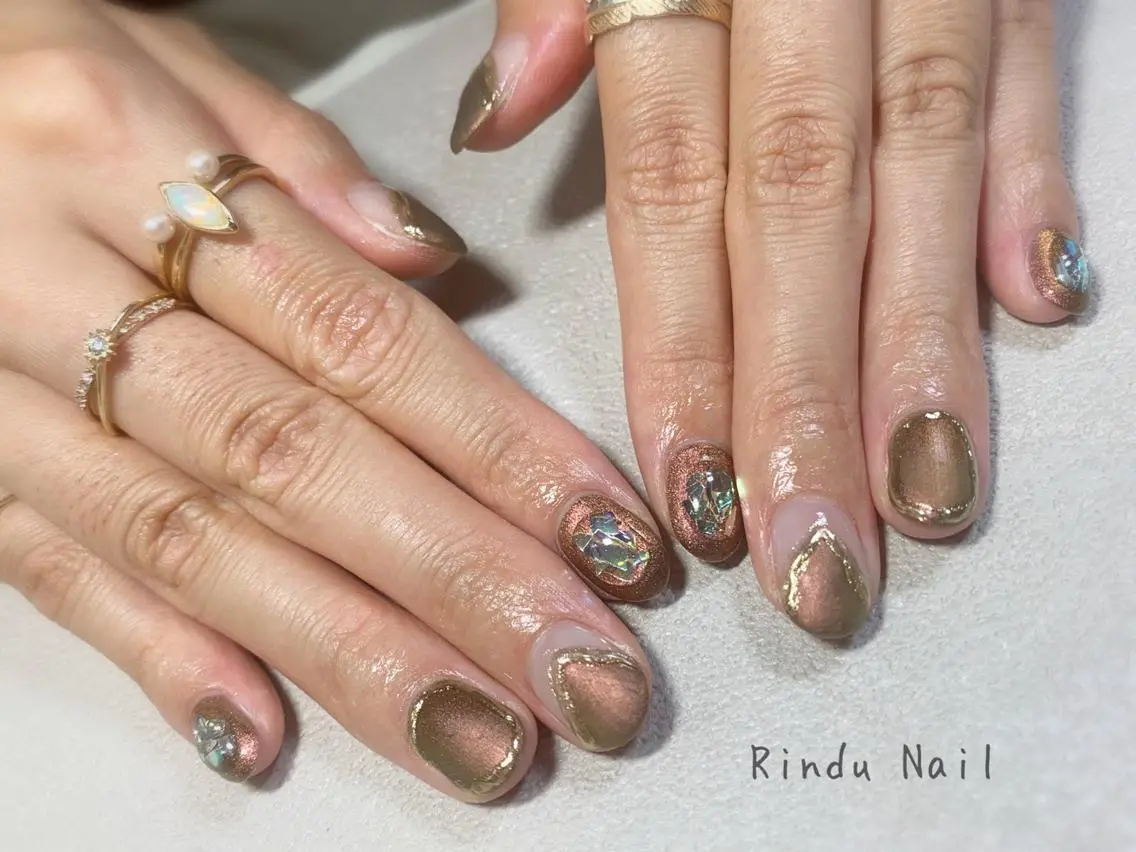 ネイル ニュアンスネイル Rindu Nail 名駅miniのネイルデザイン