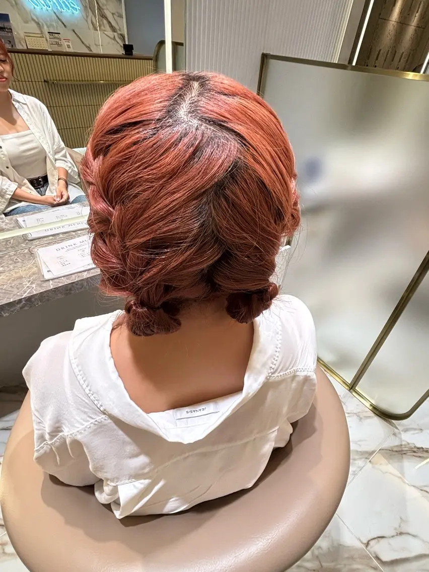 ミディアム ヘアセット 清楚ギャルの女王👑 めい🩶🩶のヘアスタイル