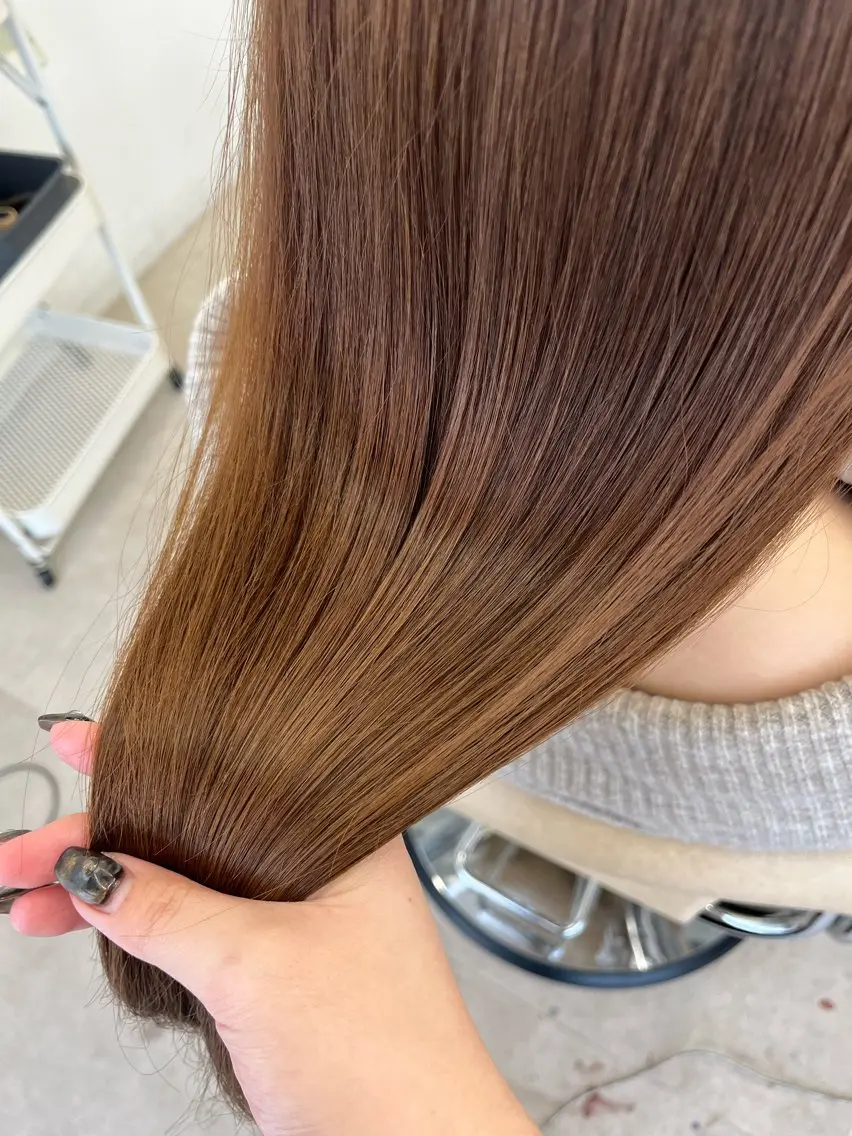 ロング トリートメント 暖色ツヤ髪/ブリーチ ⭐️honokaのヘアスタイル