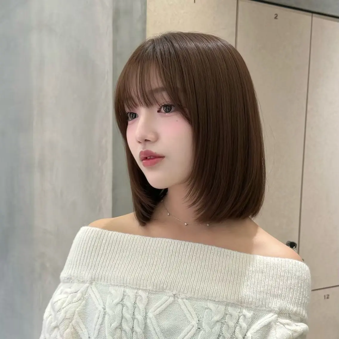 ミディアム カラー ヘアカラー トリートメント 透明感カラー🌟 縮毛矯正Kokiのヘアスタイル