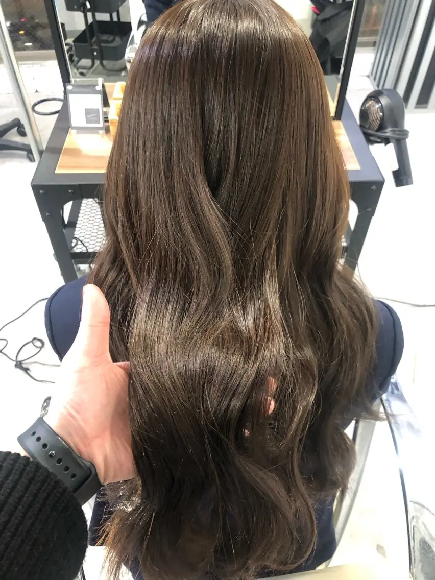ミディアム カラー ヘアカラー トリートメント 艶髪育成サロン 京橋　shinのヘアスタイル