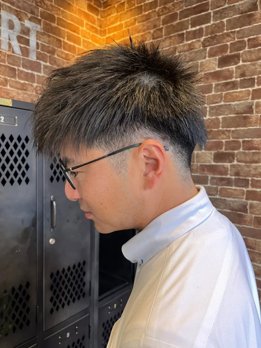 ショート カラー メンズ 久木原 ゆりのヘアスタイル