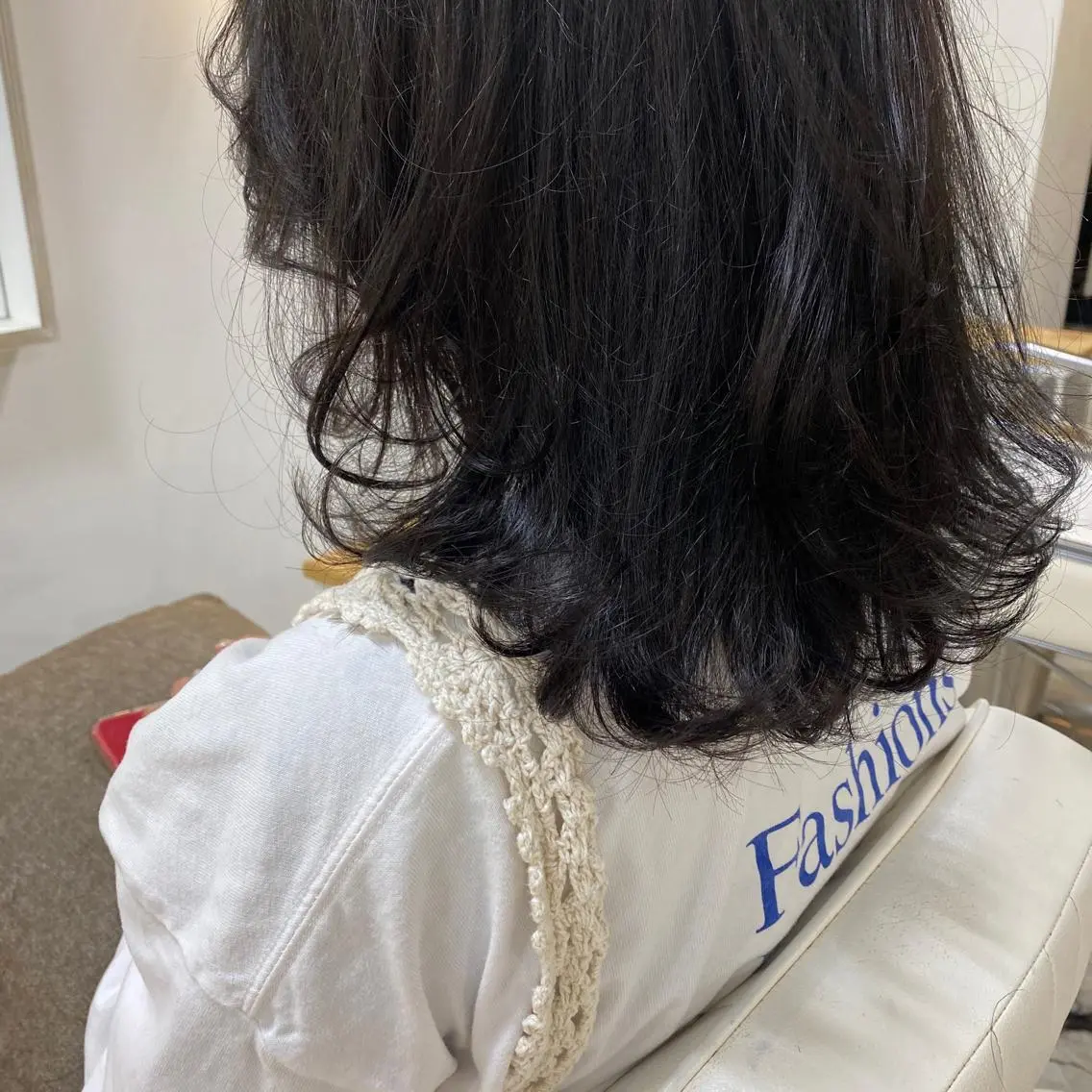 ミディアム 顔周りカット レイヤーカット 小顔カット やまぐち もえかのヘアスタイル