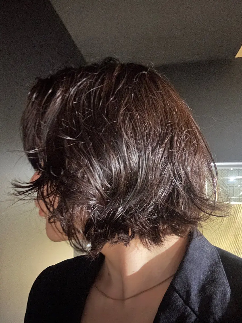 ミディアム パーマ 片山 和夢のヘアスタイル