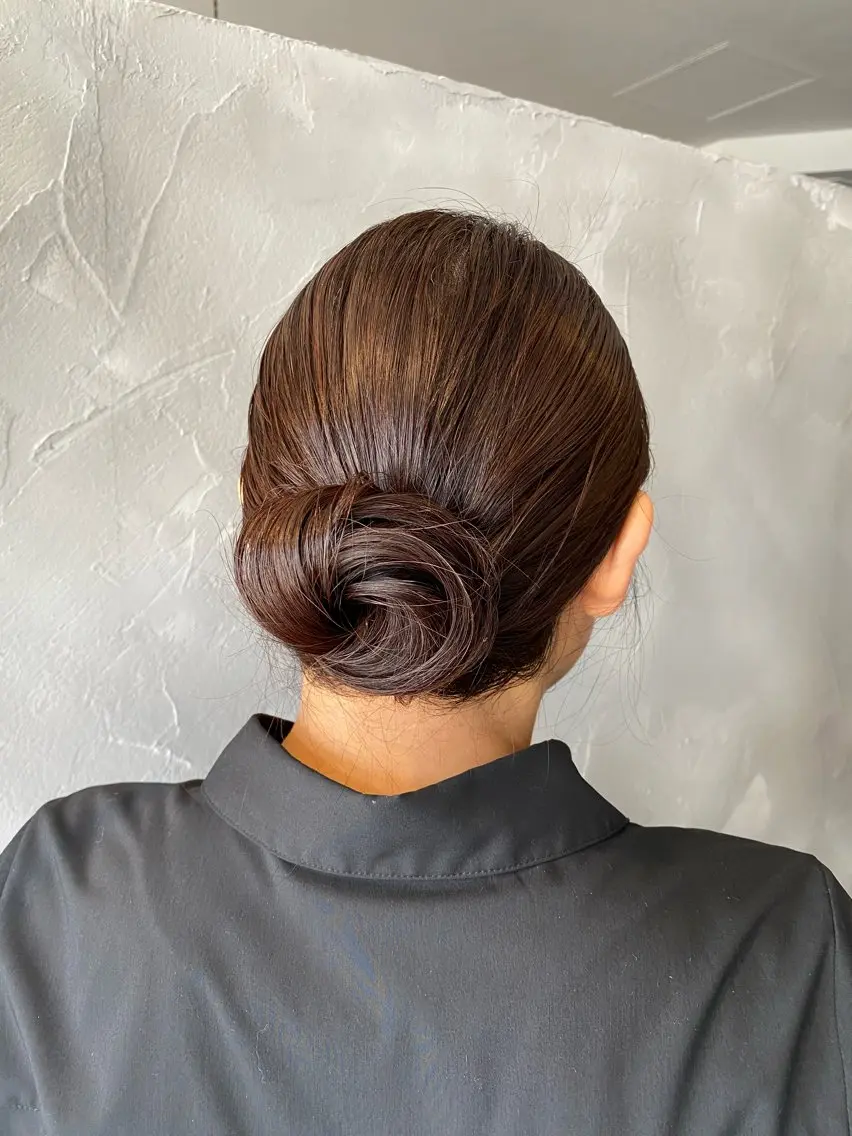 ヘアアレンジ お団子ヘア 石井 大空のヘアスタイル